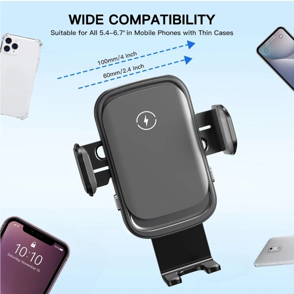 Wireless Car Charger Mount, Charger for Air Vent